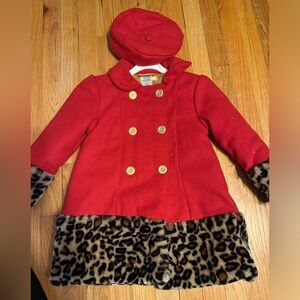 Penelope coat and matching hat